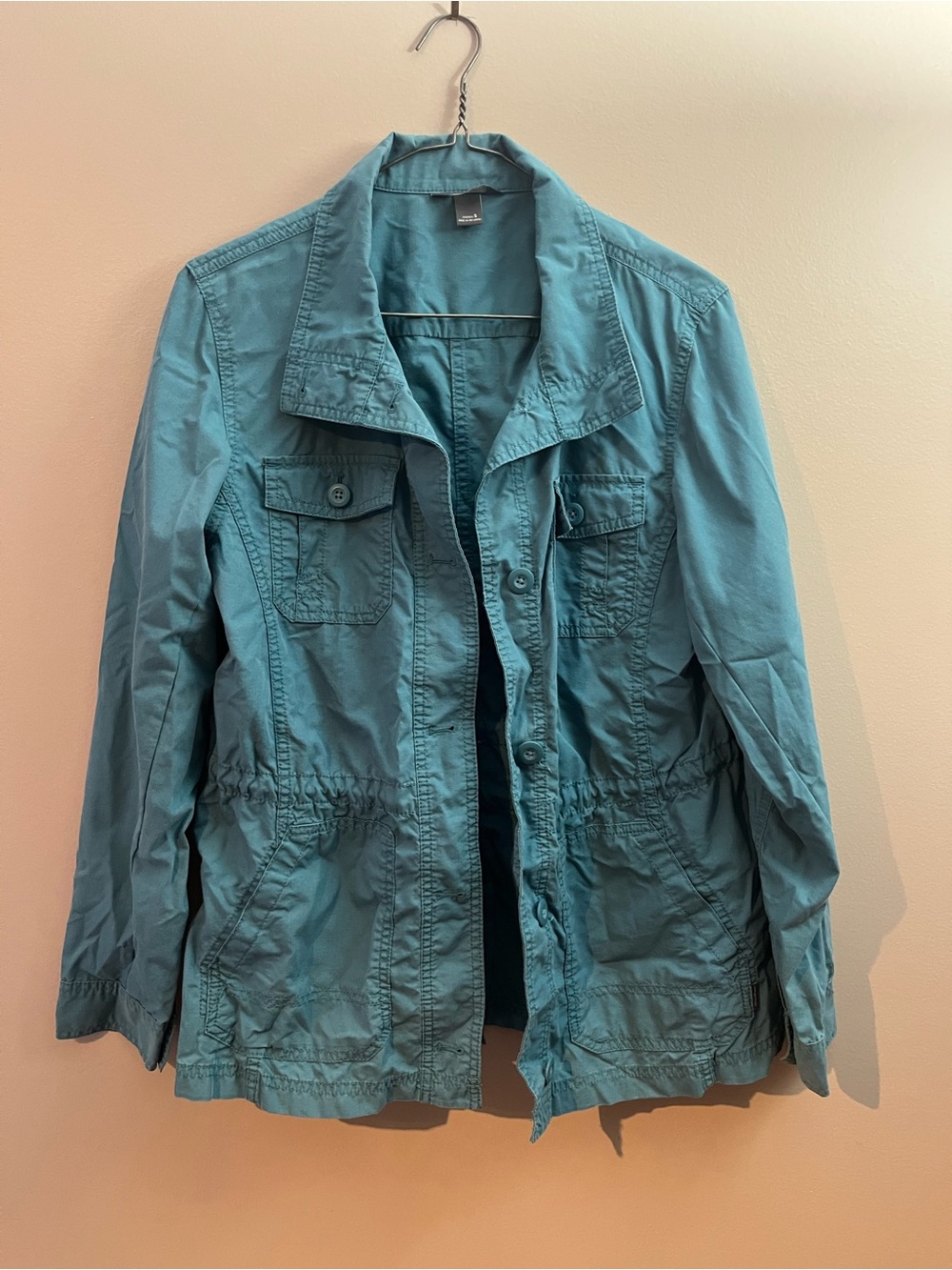Light Teal Utility Jacket - Women